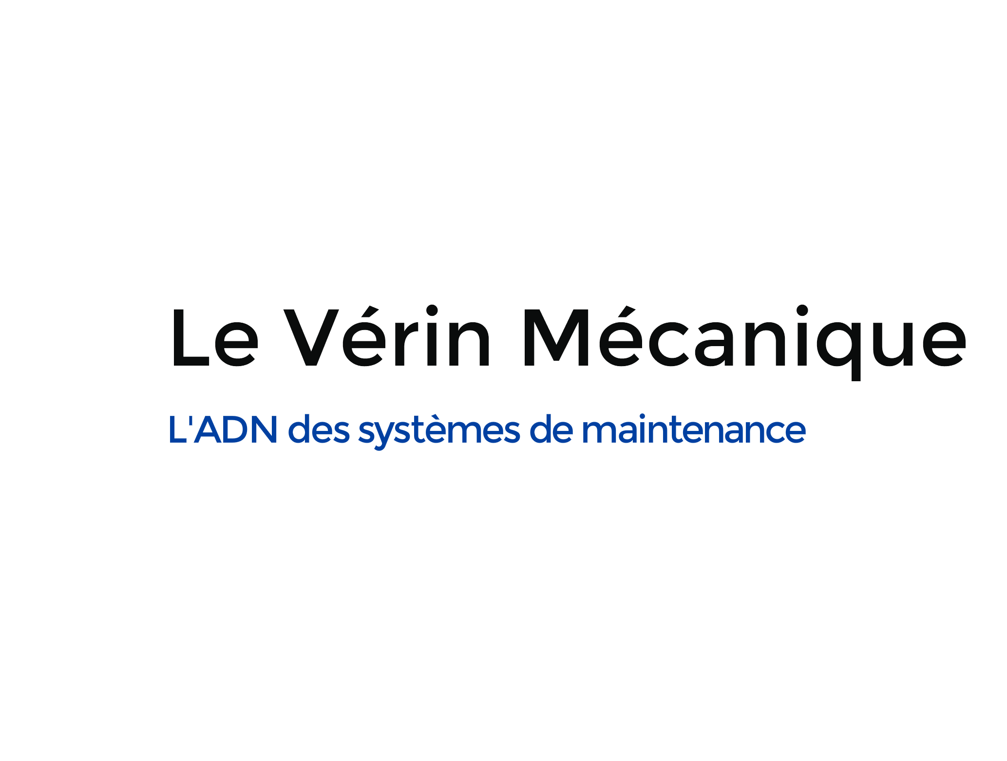 logo Le vérin mécanique