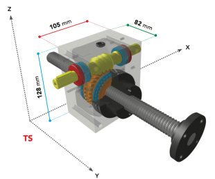 vérin mécanique à vis 2500kg vérin mécanique à vis 2500kg