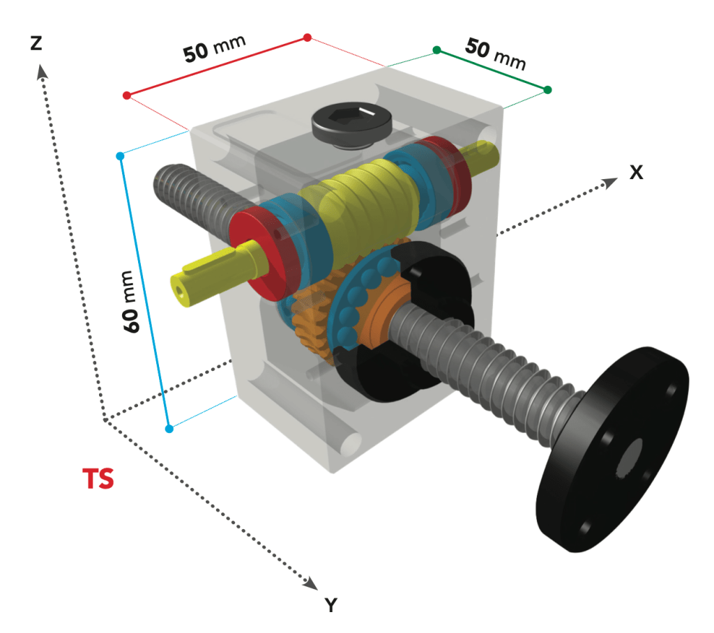 Vérin mécanique à vis 250Kg