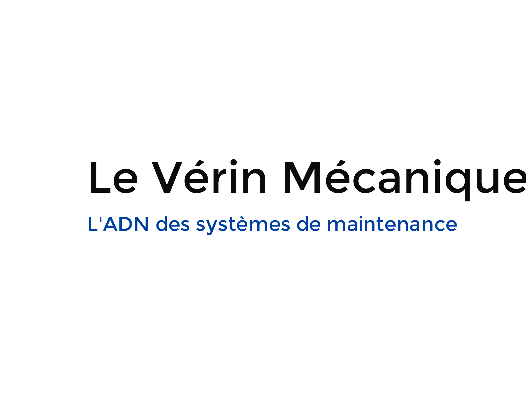 logo Le vérin mécanique