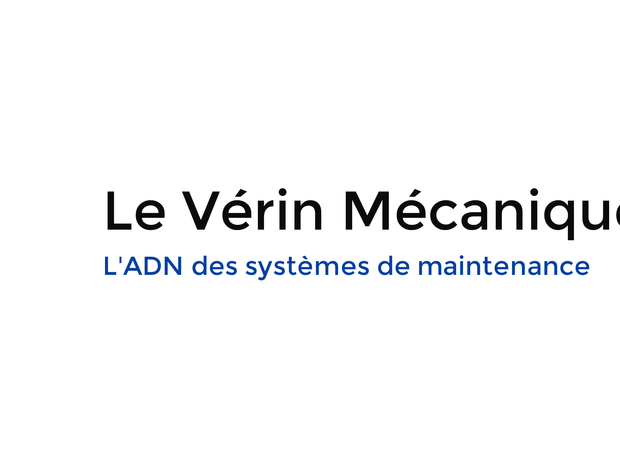 logo Le vérin mécanique