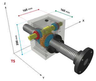 vérin mécanique à vis 10000kg vérin mécanique à vis 10000kg